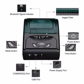 Printer bluetooth thermal android model awp-5807 printer pos mini
